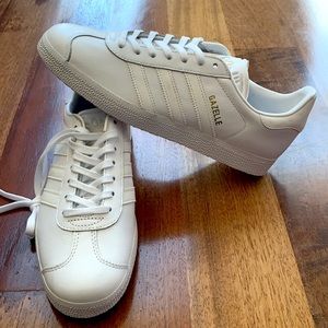 Adidas White Gazelle Shoes Sneakers BRAND NEW